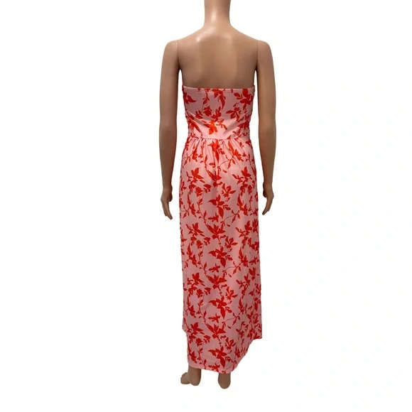 NWT GRACE KARIN Strapless Dress Casual Ruched Long Maxi Dress with Pockets sizeS - Picture 6 of 7